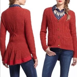 Anthropologie Far Away From Close Botton Cardigan